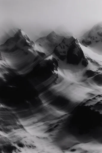 Ethereal Motion Noir style reference image — high-contrast monochrome
