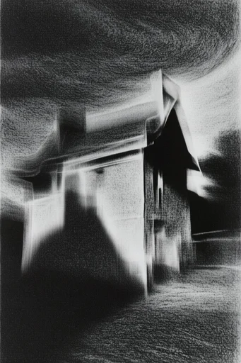 Spectral Monochrome Noir style reference image — chiaroscuro lighting