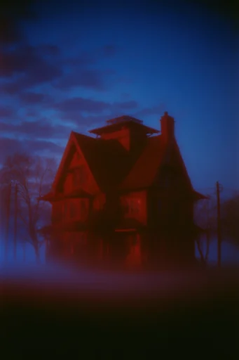 Cinematic Nocturnal Melancholia style AI image example 4