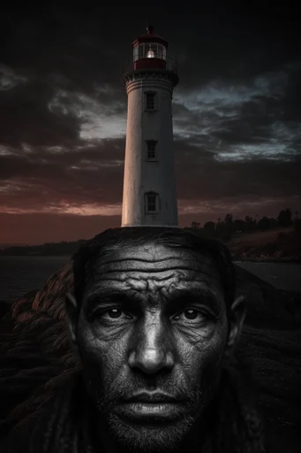 Cinematic Chiaroscuro Noir style reference image — high-contrast monochrome
