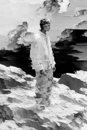 Corrupted Digital Gothic moodboard — generate AI images in this style