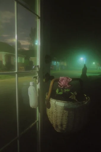 Cinematic Acid Nocturne style reference image — atmospheric film grain