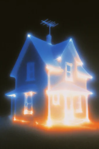 Spectral Neon Luminescence style reference image — chromatic aberration