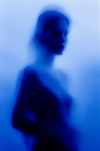 Ethereal Cobalt Grain style reference image — diffused halo lighting