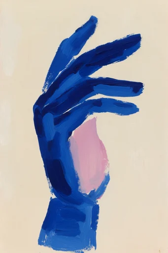 Textured Fauvist Minimalism style reference image — visible brushstrokes