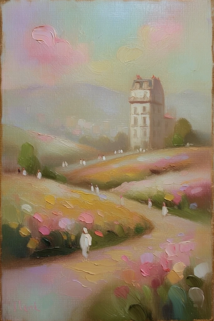 Ethereal Pastel Minimalism style AI image example 2