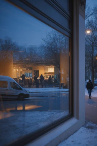 Cinematic Blue Solitude style reference image — blue hour photography