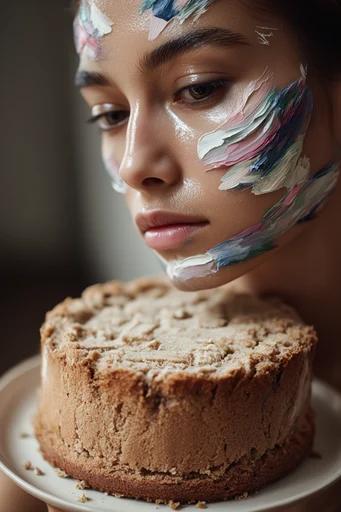 Hyper-Tactile Surrealist Beauty style reference image — dramatic studio lighting