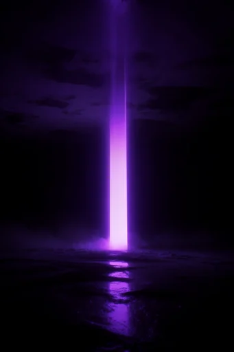 Monolithic Neon Minimalism style AI image example 2