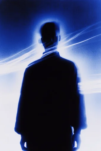 Nocturnal Cobalt Glitch style reference image — motion blur