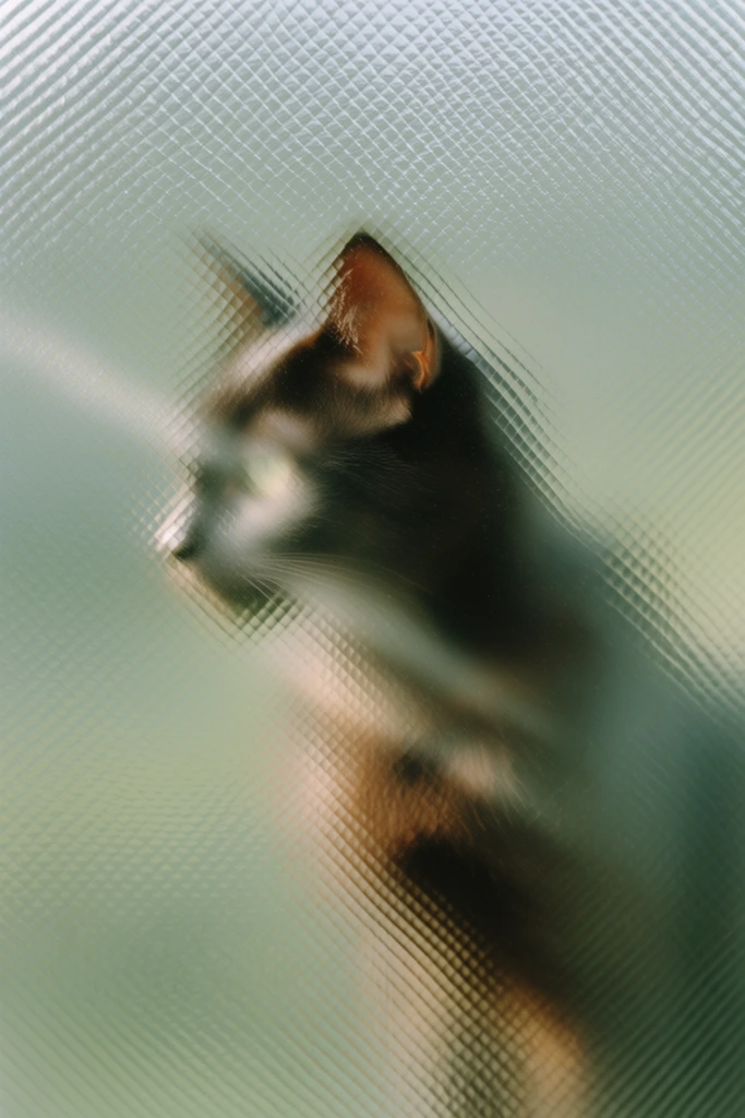 Textured Glass Abstraction style AI image example 3