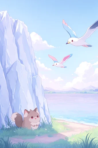 Ethereal Pastel Kawaii style reference image — pastel color palette