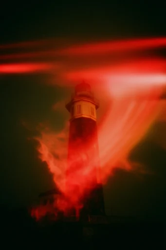Crimson Noir Nocturne style reference image — lo-fi night photography