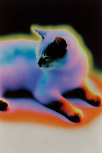 Thermal Aura Surrealism style reference image — grainy analog texture