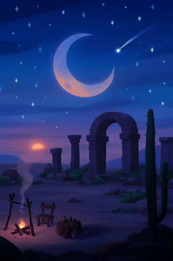 Cozy Twilight Whimsy style reference image — twilight color palette