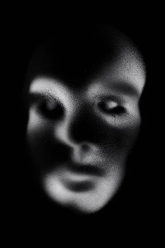Velvety Monochrome Grain style reference image — chiaroscuro lighting