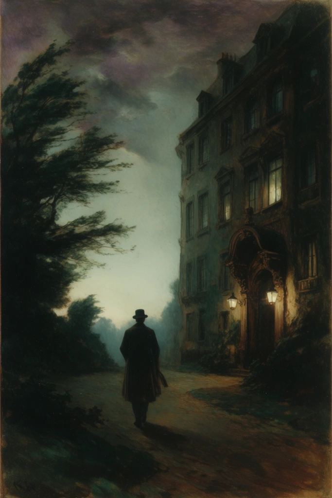 Cinematic Gothic Nocturne style AI image example 2