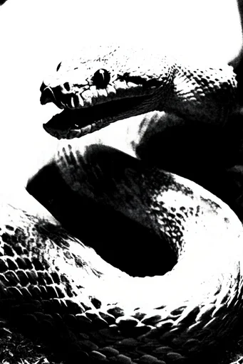 Gritty Monochromatic Punk style AI image example 3