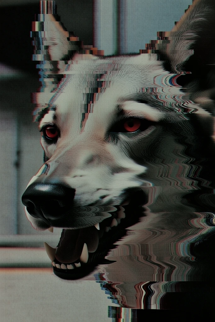 Analog Glitch Gothic style AI image example 3