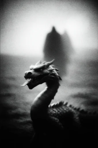 Ethereal Grain Noir style reference image — motion blur