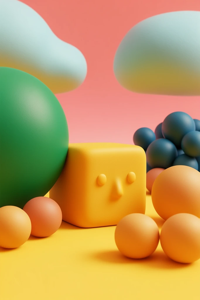 Tactile Clay Minimalist style AI image example 2