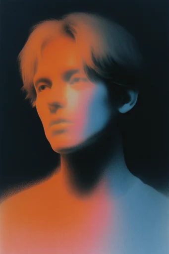 Thermal Noir Graphicism style reference image — minimalist silhouette