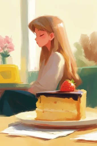 Textured Painterly Vignettes style reference image — earthy and vibrant palette
