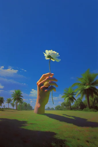 Surrealist Liminal Horizons style reference image — one-point perspective