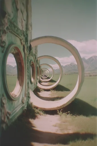 Melancholic Liminal Surrealism style AI image example 2