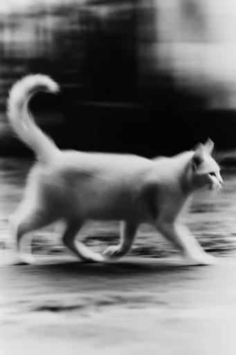 Kinetic Spectral Monochrome style reference image — ghostly kinetic abstraction