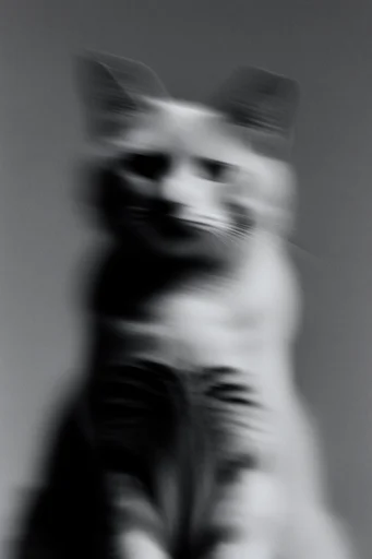 Kinetic Spectral Monochrome style reference image — ethereal portraiture