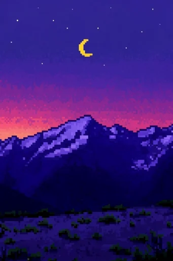 Nostalgic Twilight Pixelscapes style reference image — pixel art