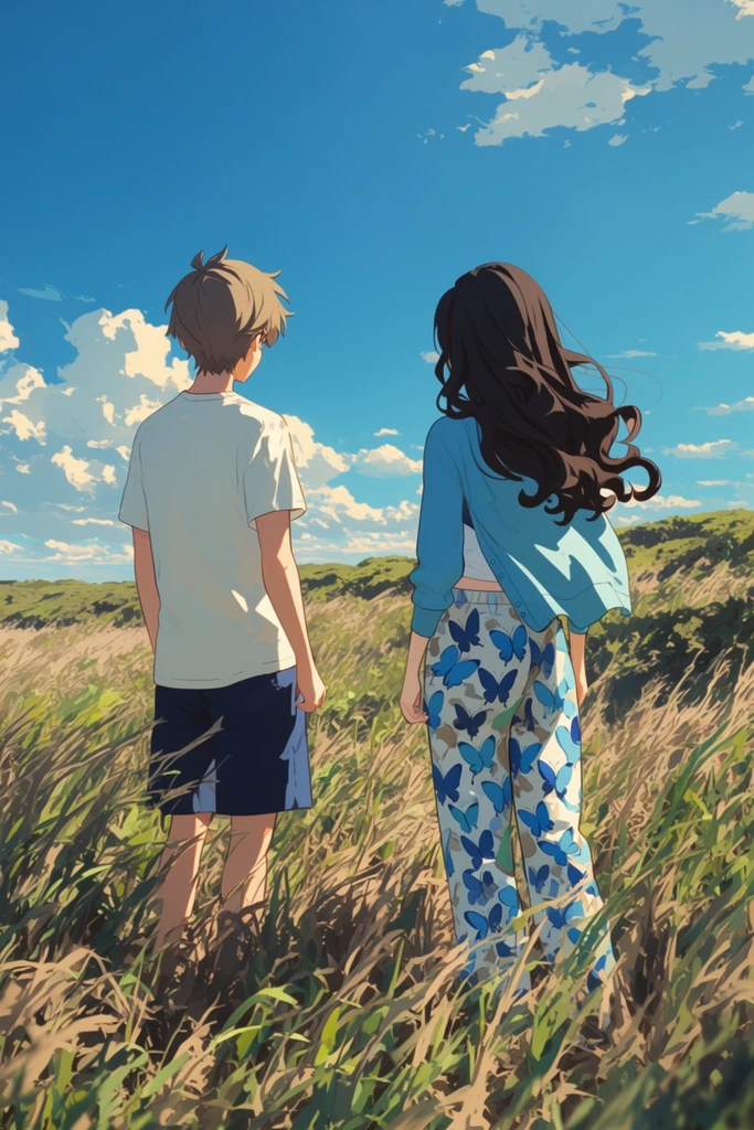 Vibrant Summer Anime style AI image example 2