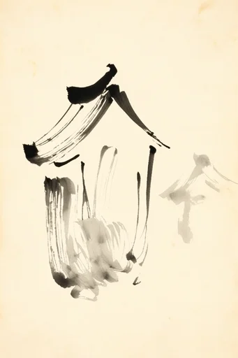 Timeless Monochromatic Sketch style AI image example 4