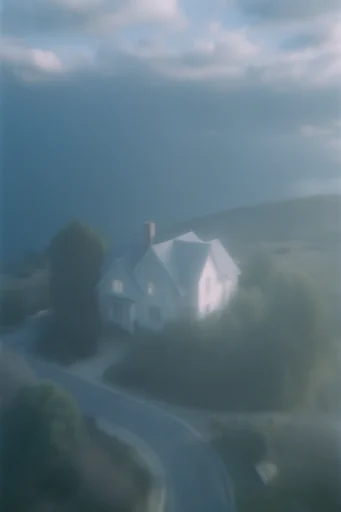 Luminous Melancholic Haze style reference image — cinematic film grain