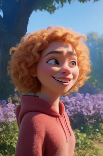Vibrant Whimsical CGI style reference image — extreme low-angle perspective