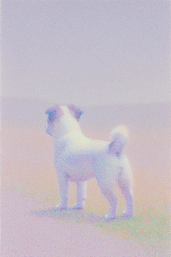 Pointillist Dream Tapestry style reference image — divisionism