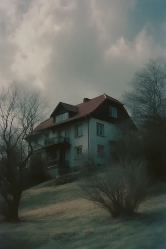 Cinematic Analog Melancholy style AI image example 4