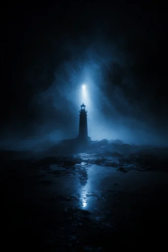 Cinematic Nocturnal Minimalism style reference image — atmospheric mist and fog