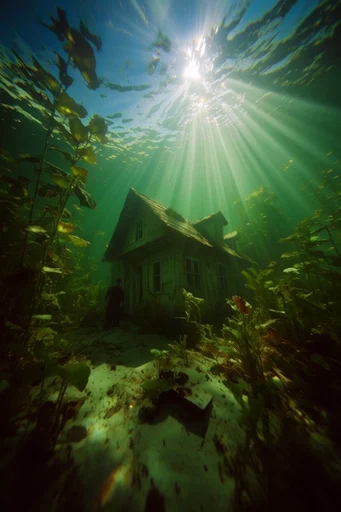 Luminous Subaqueous Dreamscape style AI image example 4
