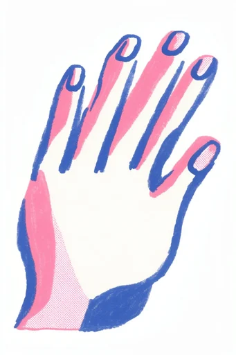 Playful Risograph Naivety style reference image — bold flat color blocking