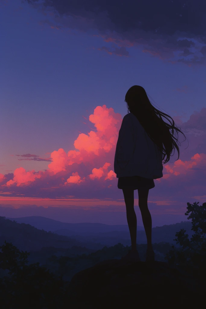 Nostalgic Twilight Anime style AI image example 1