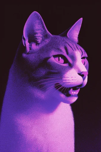 Neon Nocturnal Lo-Fi style reference image — retro lo-fi aesthetic