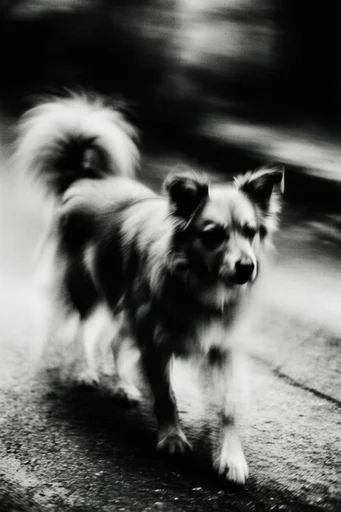 Spectral Kinetic Monochrome style reference image — chiaroscuro lighting