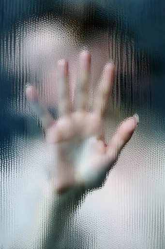 Refractive Glass Abstraction style reference image — refracted light