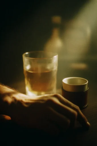 Amber Nocturne Etherealism style reference image — chiaroscuro lighting