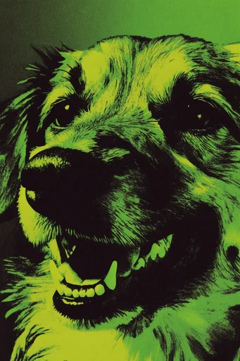 Viscous Viridian Gothic style reference image — acidic monochromatic palette