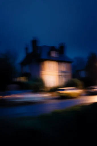 Luminous Nocturnal Fluidity style reference image — painterly motion blur