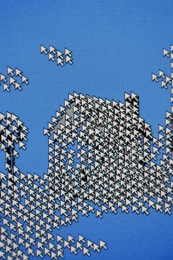 Retro Cursor Surrealism style AI image example 4