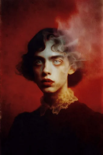 Spectral Pictorialist Noir style reference image — gothic dreamscape